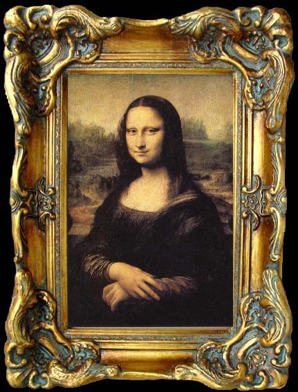 framed  LEONARDO da Vinci Mona Lisa, Ta045